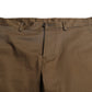 Dolce & Gabbana Chic Brown Bermuda Shorts with Logo Detail