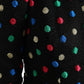 Dolce & Gabbana Elegant High Neck Polka Dot Midi Dress