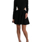 Dolce & Gabbana Elegant Cut Out A-Line Mini Dress