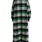 Dolce & Gabbana Green Plaid Long Sleeve Casual Coat Jacket