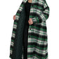 Dolce & Gabbana Green Plaid Long Sleeve Casual Coat Jacket