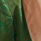 Dolce & Gabbana Green Floral Double Breasted Coat Jacket