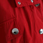 Dolce & Gabbana Red Polyester Hooded Button Rain Coat Jacket