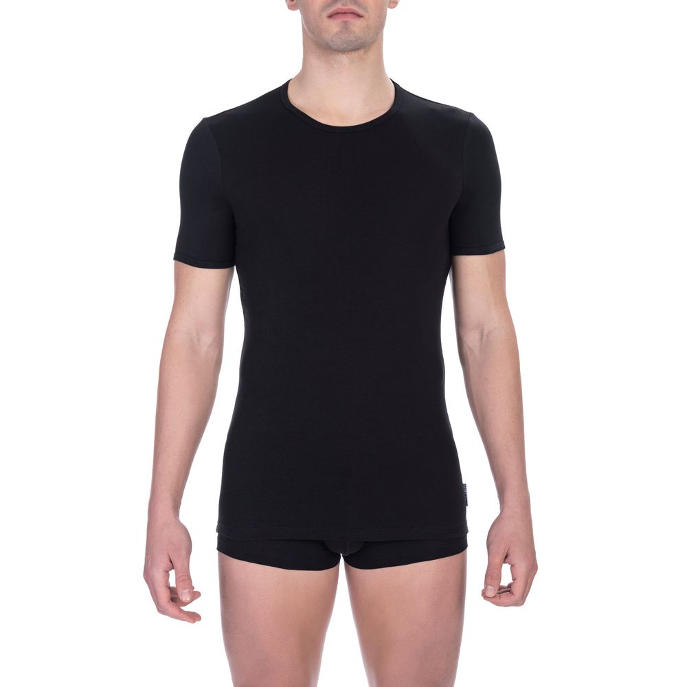 Bikkembergs "Black Cotton Men T-Shirt"