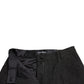 Dolce & Gabbana Black Polyester High Waist Tapered Pants