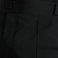 Dolce & Gabbana Black Polyester Logo Straight Pants