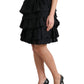 Dolce & Gabbana Elegant Tiered A-Line Mini Skirt