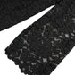 Dolce & Gabbana Black STAFF Blouse Floral Lace Nylon Top