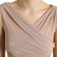 Dolce & Gabbana Beige Viscose V-neck Sleeveless Tank Top