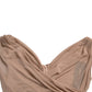 Dolce & Gabbana Beige Viscose V-neck Sleeveless Tank Top