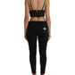 Dolce & Gabbana Brown Viscose Plunging V-neck Cropped Tank Top
