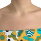 Dolce & Gabbana Multicolor Floral Sleeveless Cropped Top