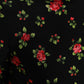 Dolce & Gabbana Black Rose Print Turtle Neck Blouse Top