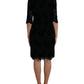 Dolce & Gabbana Elegant Floral Lace Sheath Dress