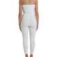 Dolce & Gabbana Elegant White Strapless Jumpsuit Dress