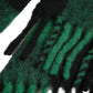 Dolce & Gabbana Black Green Buffalo Check Poncho Coat Jacket