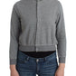 Ermanno Scervino Chic Gray Cotton Blend Short Cardigan