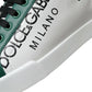 Dolce & Gabbana Elegant White Crown Leather Sneakers