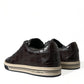 Dolce & Gabbana Elegant Exotic Leather Low-Top Sneakers