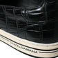 Dolce & Gabbana Black Croc Exotic Leather Sneakers Shoes
