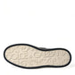 Dolce & Gabbana Black Croc Exotic Leather Sneakers Shoes