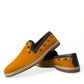 Dolce & Gabbana Exclusive Orange Canvas Loafers with Studs