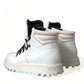 Dolce & Gabbana Elegant White Leather Ankle Boots