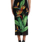 Dolce & Gabbana Floral High Waist Silk Midi Skirt