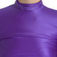 Dolce & Gabbana Purple Nylon Stretch Slim Long Sleeves Top