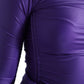Dolce & Gabbana Purple Nylon Stretch Slim Long Sleeves Top