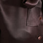 Dolce & Gabbana Brown Silk Ascot Collar Long Sleeve Blouse Top