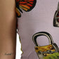 Dolce & Gabbana Multicolor Floral Padlock Butterfly Tank Top