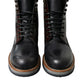 Dolce & Gabbana Elegant Bi-Color Leather Boots