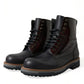 Dolce & Gabbana Elegant Bi-Color Leather Boots