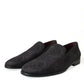 Dolce & Gabbana Elegant Black Brocade Dress Loafers