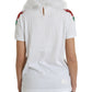 Dolce & Gabbana White Cotton Christmas Sequin Fur T-shirt
