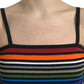 Dolce & Gabbana Multicolor Stripes Spaghetti Strap Tank Top