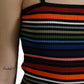 Dolce & Gabbana Multicolor Stripes Spaghetti Strap Tank Top