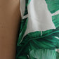 Dolce & Gabbana White Banana Leaf Print Crew Neck Tank Top