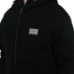 Dolce & Gabbana Elegant Black Bomber Jacket with Hood