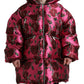 Dolce & Gabbana Elegant Rose Print Quilted Jacket