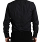 Dolce & Gabbana Elegant Navy Blue Slim Fit Dress Shirt