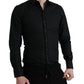 Dolce & Gabbana Elegant Black Slim Fit Italian Dress Shirt