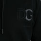 Dolce & Gabbana Elegant Black Hooded Pullover Sweater