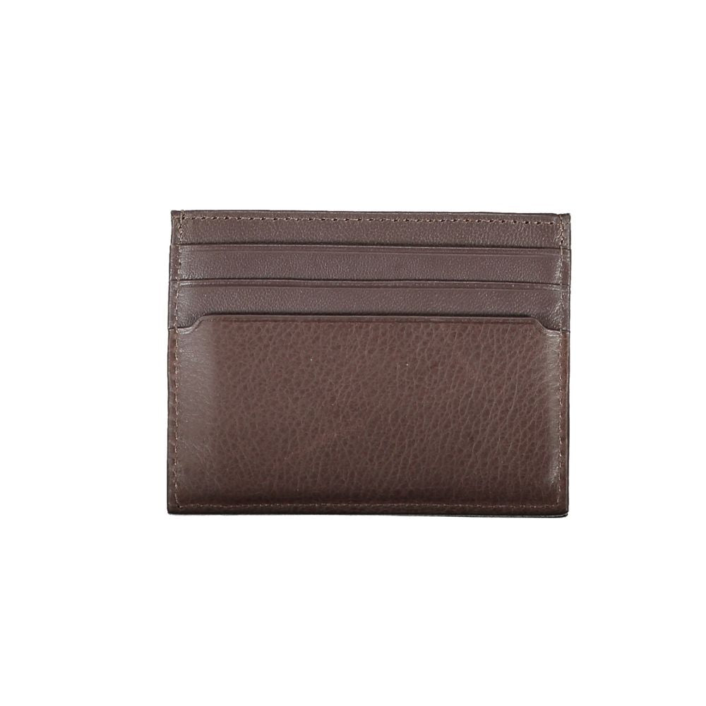 Tommy Hilfiger Elegant Leather Card Holder in Brown