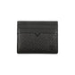 Tommy Hilfiger Sleek Black Leather Card Holder with Contrast Detail