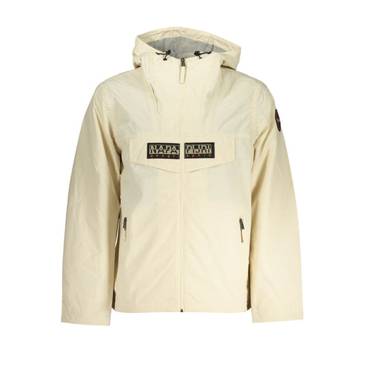 Napapijri Chic Beige Hooded Sports Jacket