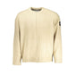 Calvin Klein Chic Beige Crew Neck Sweater with Contrast Details