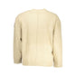 Calvin Klein Chic Beige Crew Neck Sweater with Contrast Details