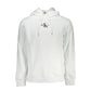 Calvin Klein Chic White Embroidered Hoodie with Eco-Conscious Touch